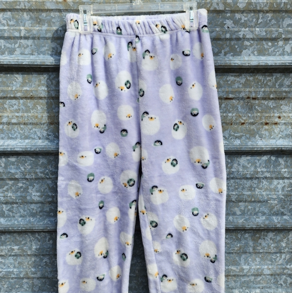 Fleece Snow Penguin Lounge Pants